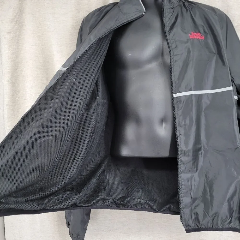 Sports Illustrated Men's XL Black Full Zip Windbreaker